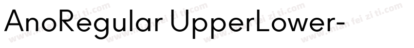 AnoRegular UpperLower字体转换